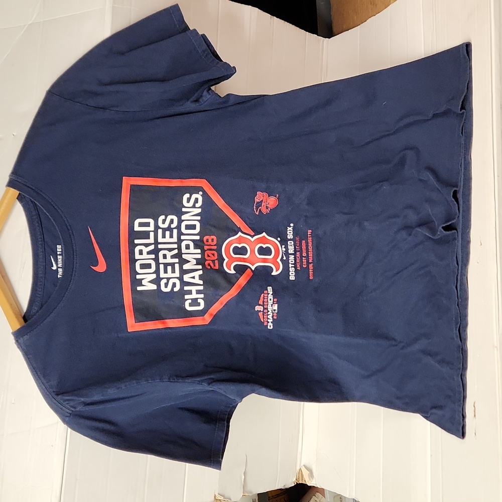 EUC The Nike Tee Boston Redsox 2018 World Series Champions Men's sz L